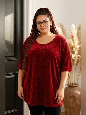 Plus-size Penningtons Floral Women's Top - Size 2X